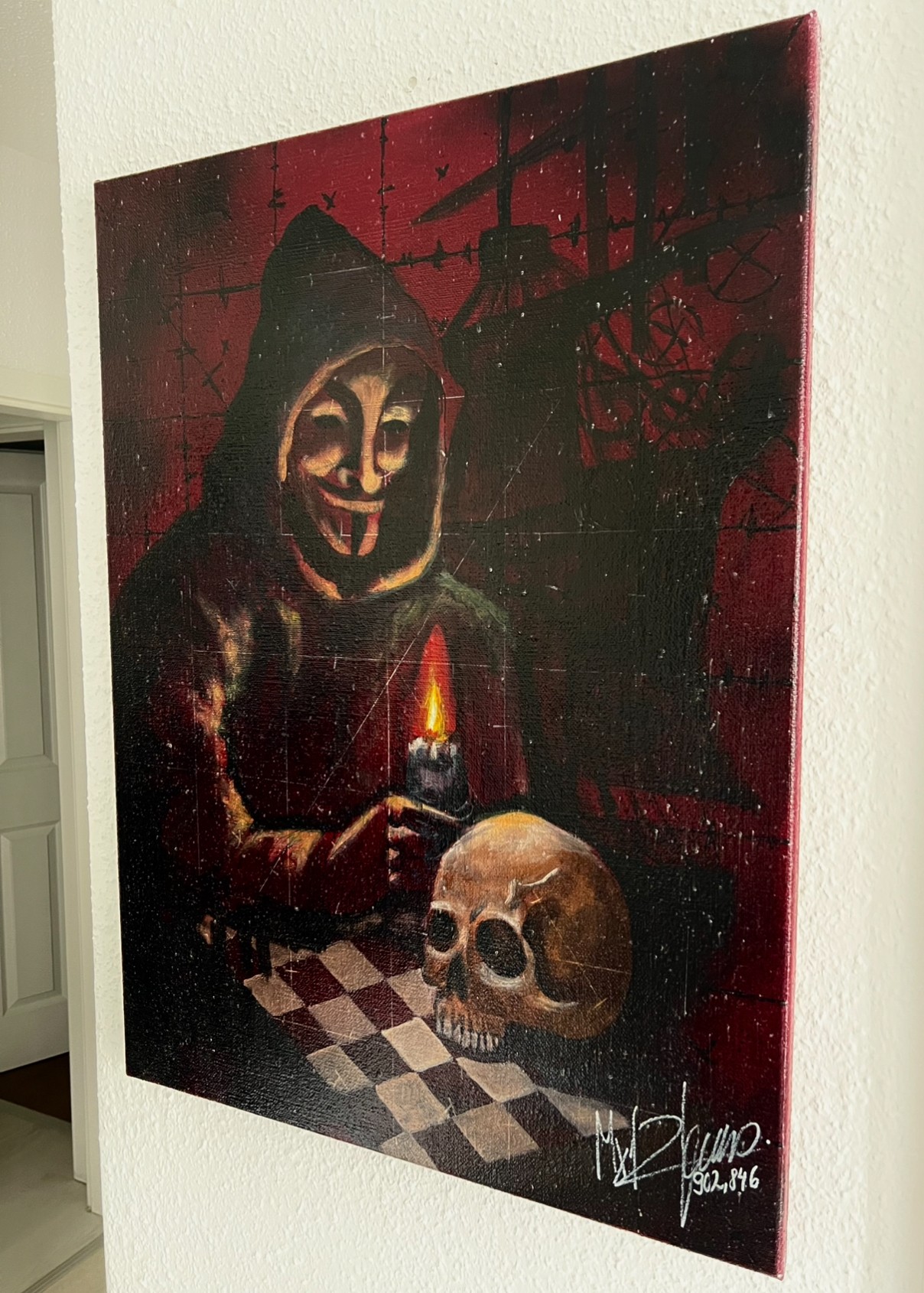 "LAST GAME" — ORIGINAL 1/1 ACRYLIC - Image 4