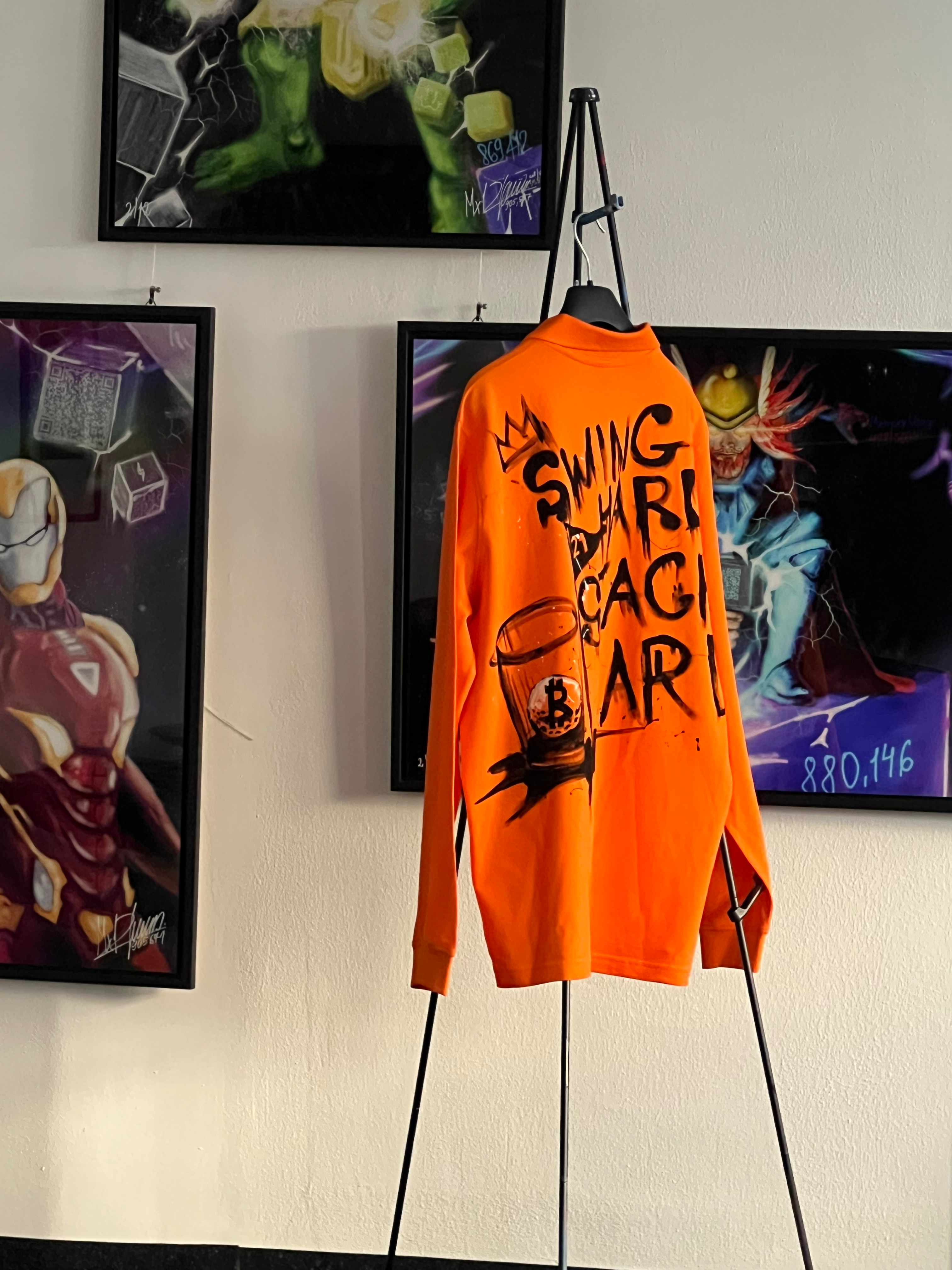 Swing Hard Stack Harder Bitcoin Long Sleeve