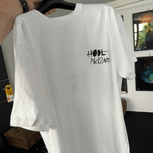 “Master Your Time” – Hand-Painted HODL T-Shirt (1/1 Wearable Art, L)
