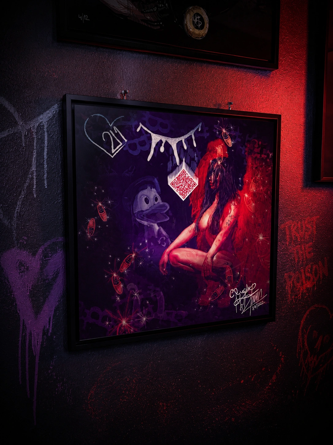 Limited Edition Print displayed on easel