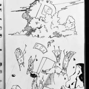 “Melt” – Hospital Sketch (1/1 Original)