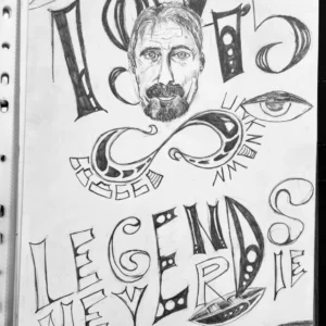 “Legends Never Die” – Hospital Sketch (1/1 Original)